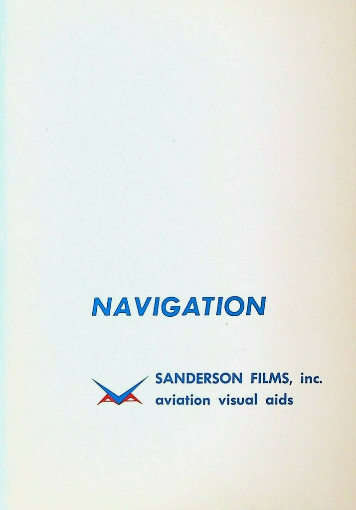 Navigation Booklet Sanderson Films 1961 Flight Airplanes