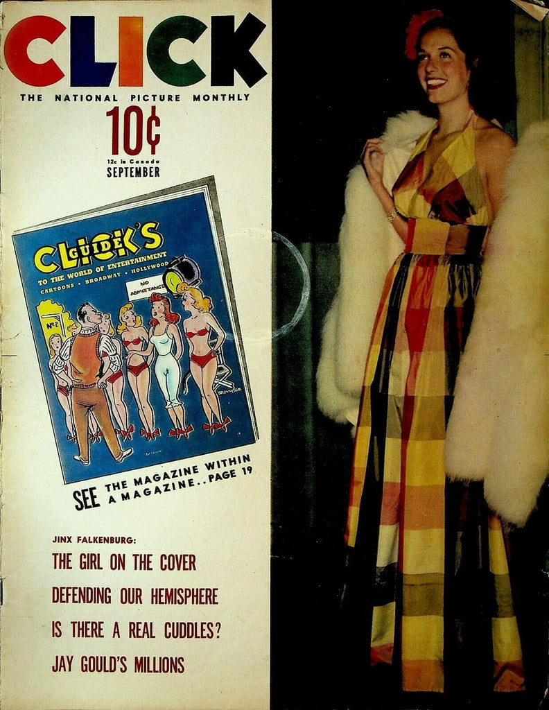 Click Magazine September 1940 Bullfighting Clark Gable Boomtown Marie Wilson