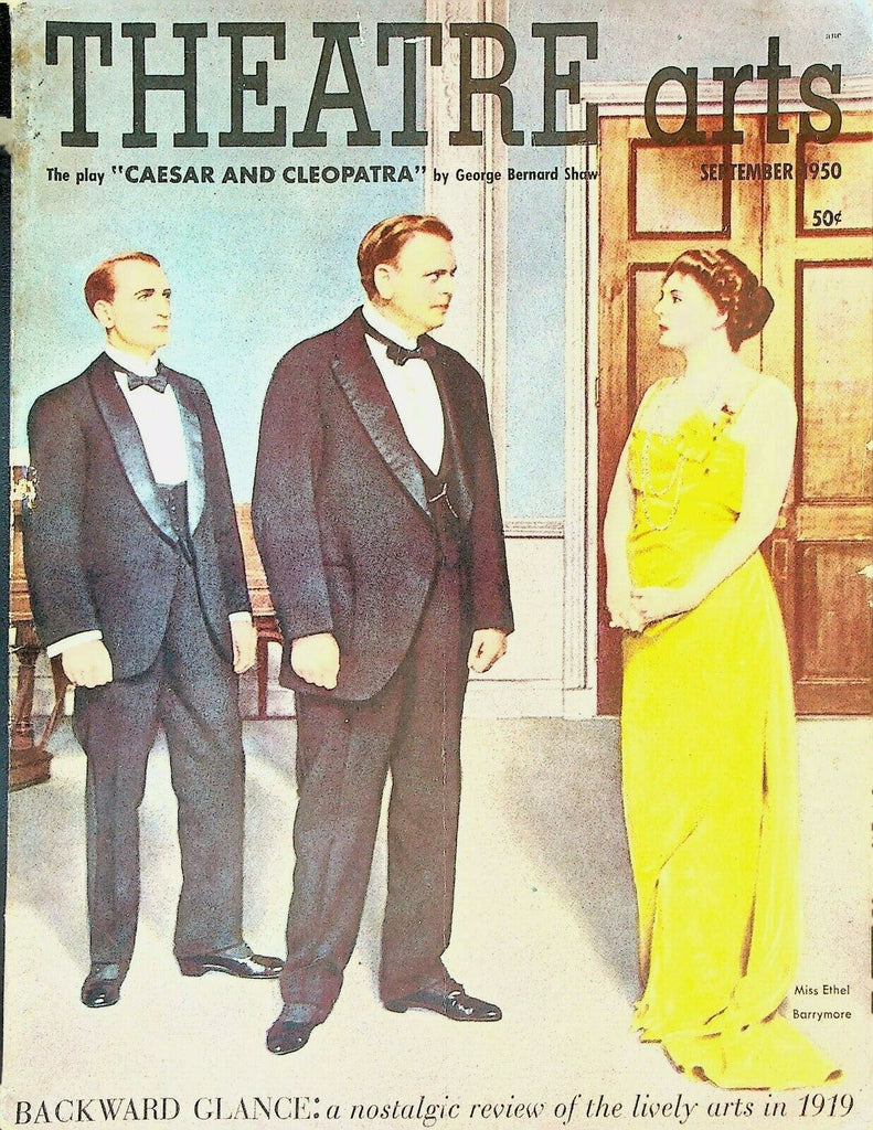 Theatre Arts September 1950 Ethel Barrymore Richard Avedon Ruth St Denis