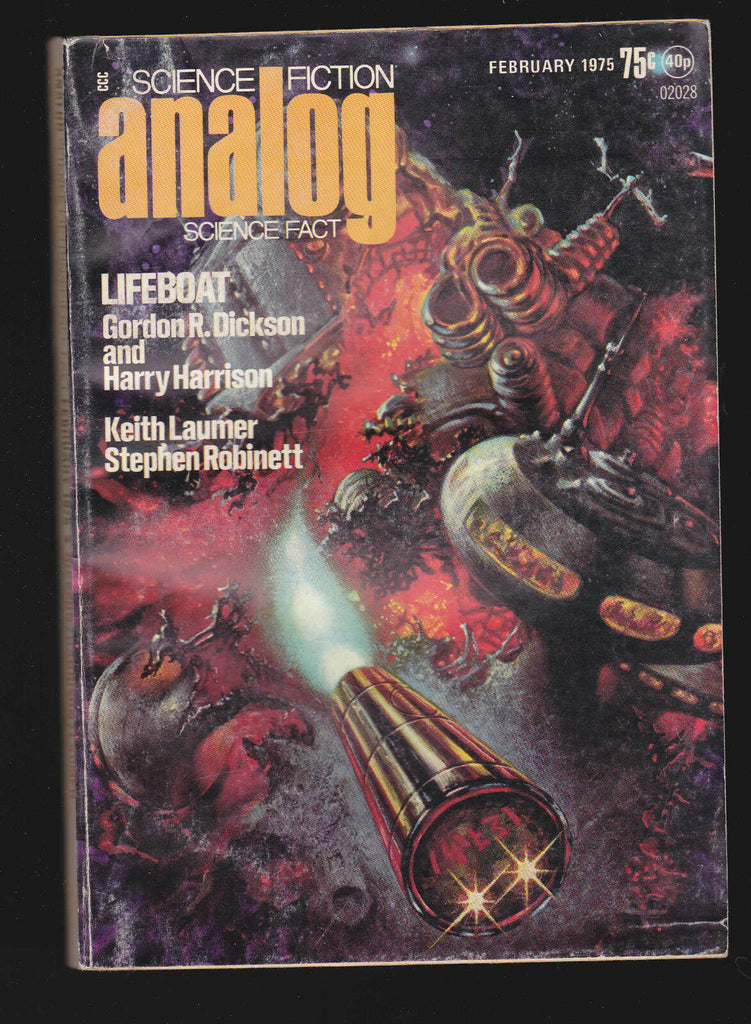 Analog Magazine February 1975 Keith Laumer Harry Harrison Gordon R Dickson