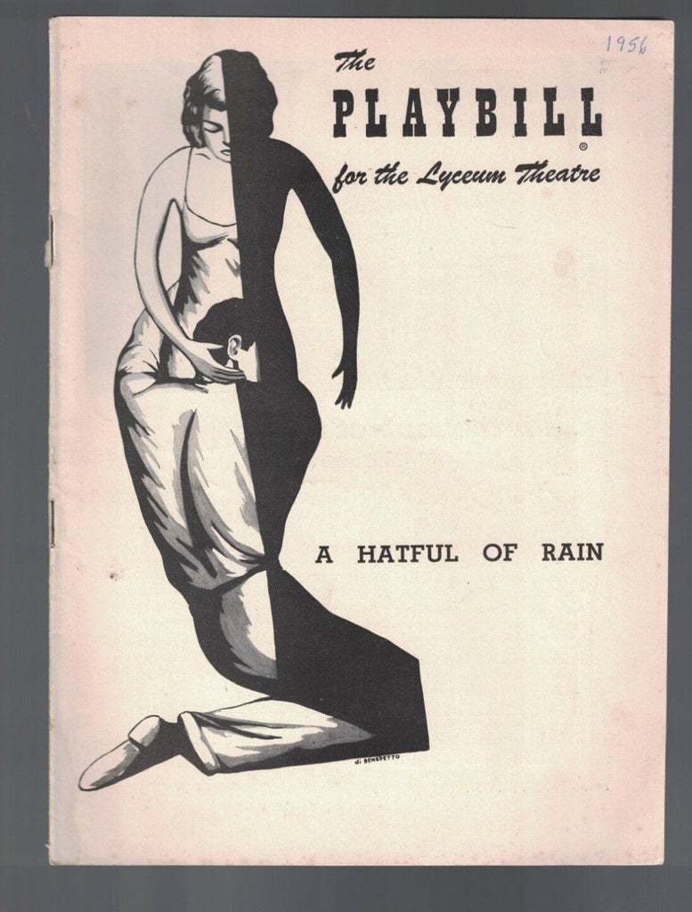 A Hatful of Rain Playbill June 4 1956 Shelley Winters Ben Gazzara Henry Silva