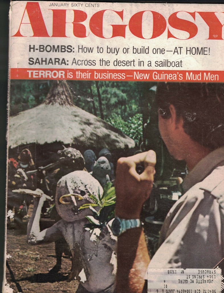 Argosy Magazine January 1970 Erling Strom New Guinea Mudmen Paul Kruger