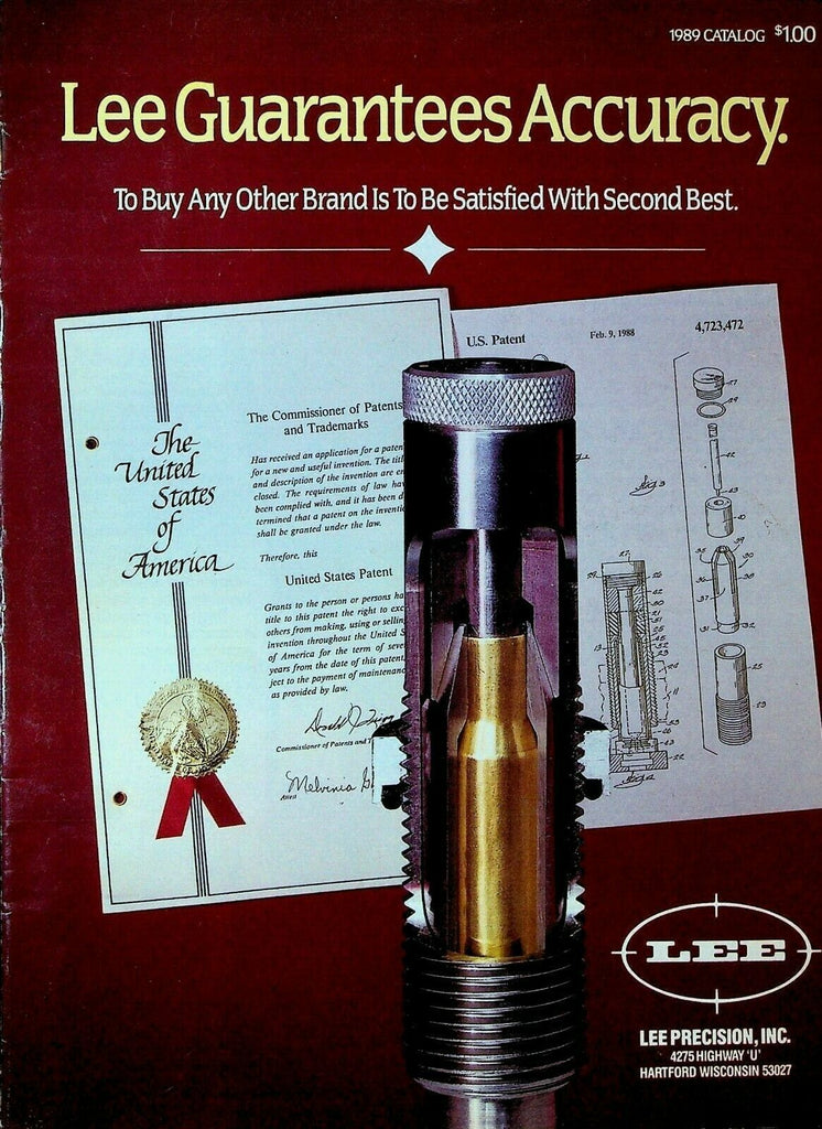Lee Precision Catalog 1989 Reloading Kits Dies Rifle Pistol Molds Melters