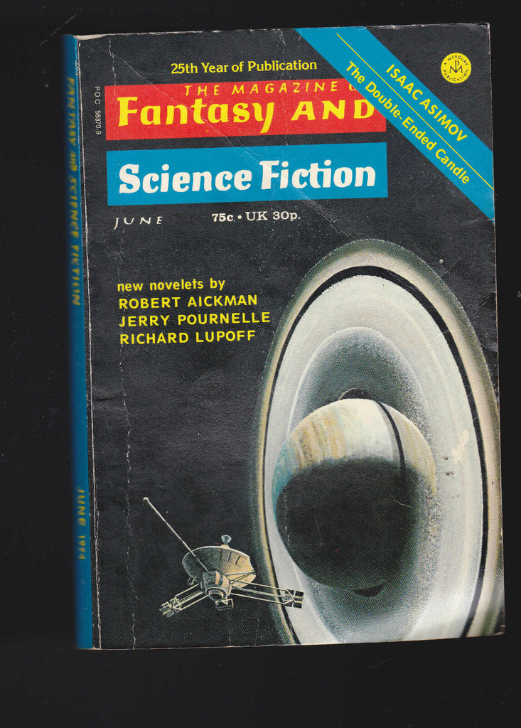Magazine of Fantasy & Science Fiction June 1974 Robert Aickman Richard Lupoff