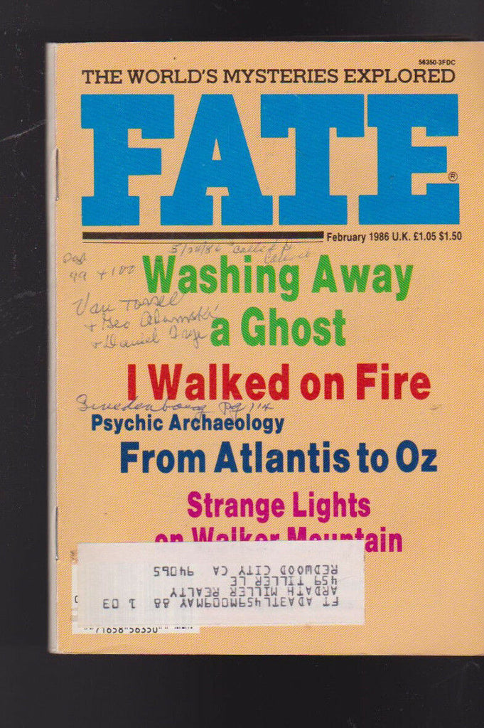 Fate Magazine Count Alesandro Cagliostro From Atlantis to Oz February 1986