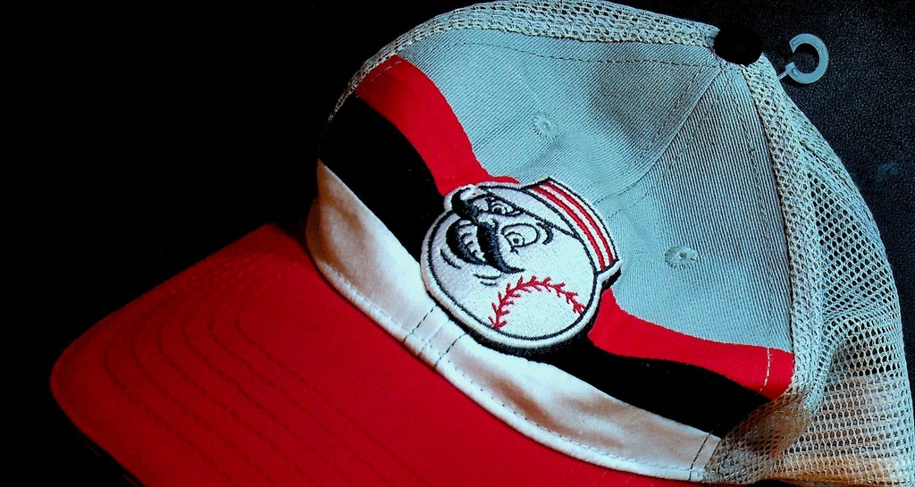 Cincinnati Reds Mr Red Kids Opening Day Melonwear Mesh Baseball Hat