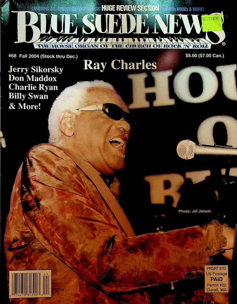 Blue Suede News 68 Fall 2004 Ray Charles Billy Swan Jerry Sikorsky Frank Starr