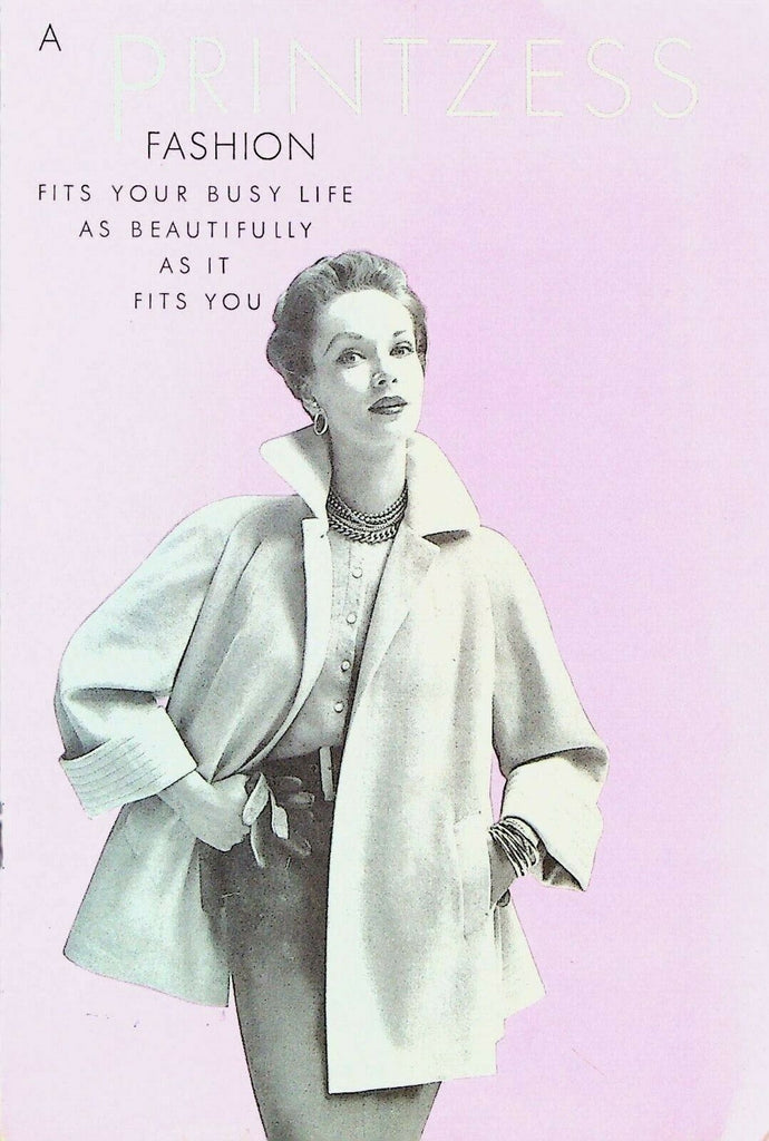 Printzess Fashion 1950s Brochure Jackets Coats Overcoats Holt's Sturgis Ky