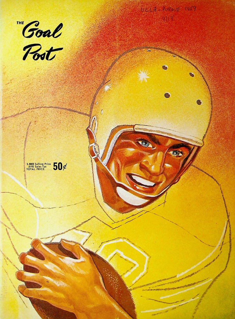 Goal Post Program UCLA Bruins v Purdue Boilermakers Football September 18 1959