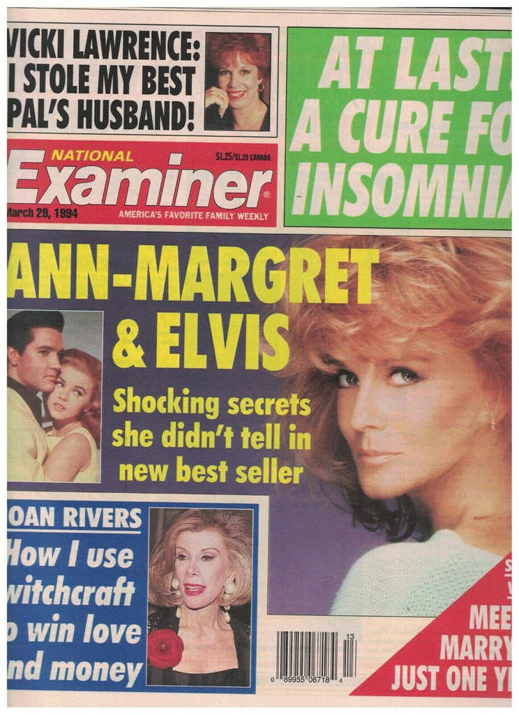 National Examiner March 28 1994 Ann-Margret Elvis Presley Ivana Trump