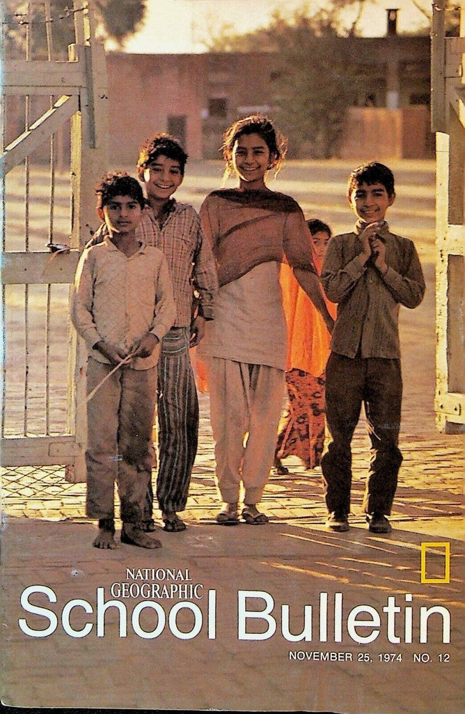 National Geographic School Bulletin November 25 1974 Dera India Manx Cat