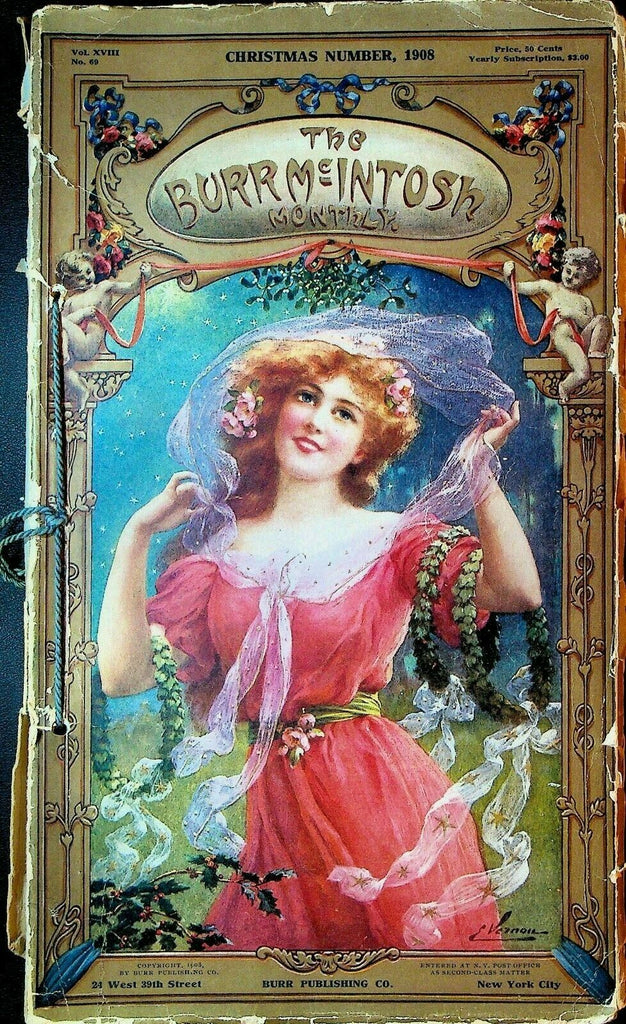 The Burr McIntosh Monthly Magazine Christmas 1908 Billie Burke Augusta Doria