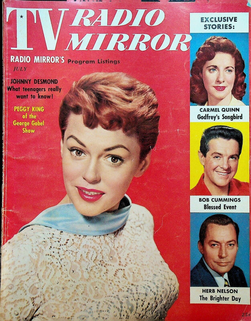 TV Radio Mirror July 1955 Peggy King Johnny Desmond Bob Elliott Steve Allen