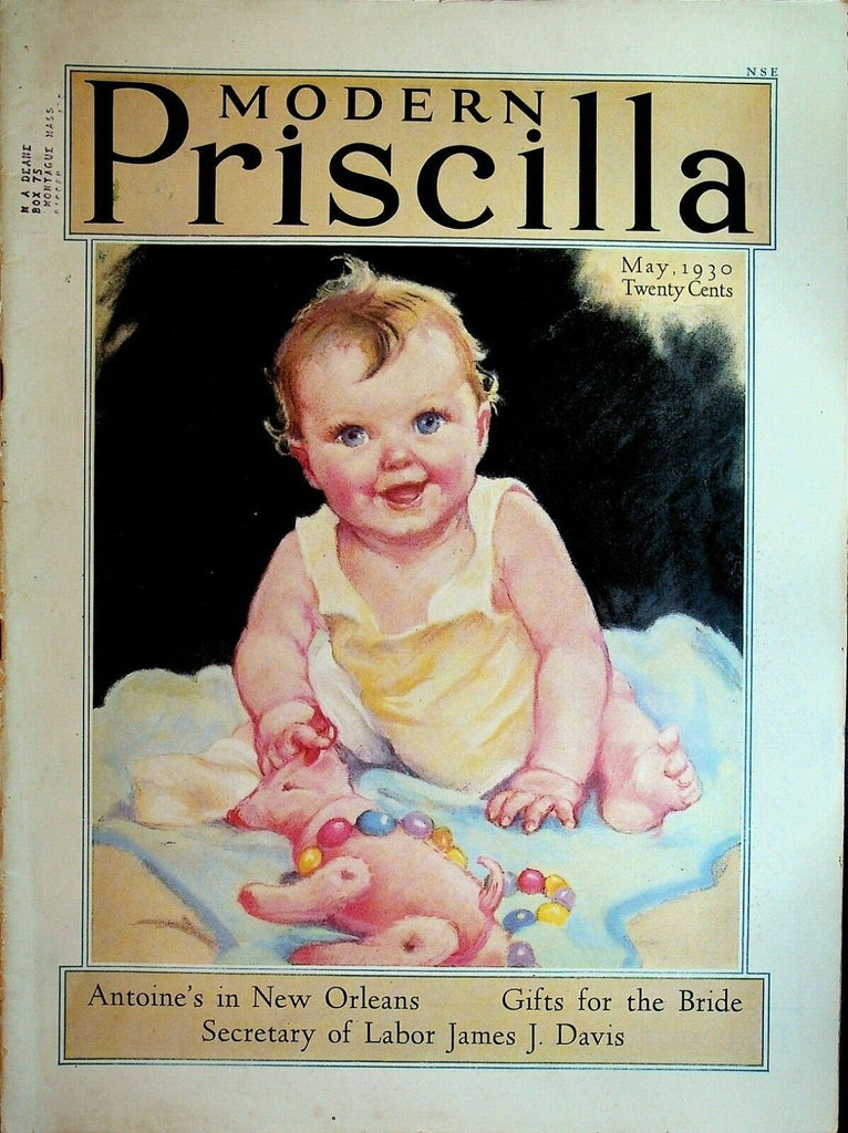 Modern Priscilla May 1930 New Orleans Antoine's Eleanor Campbell Baby Cover