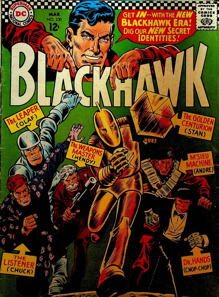 Blackhawk 230 DC Comics 1967 New Secret Identities