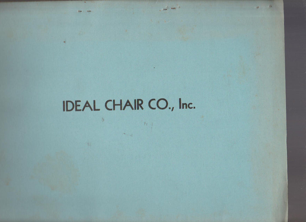 Ideal Chair Company Catalog Maspeth NY 1939 Furniture