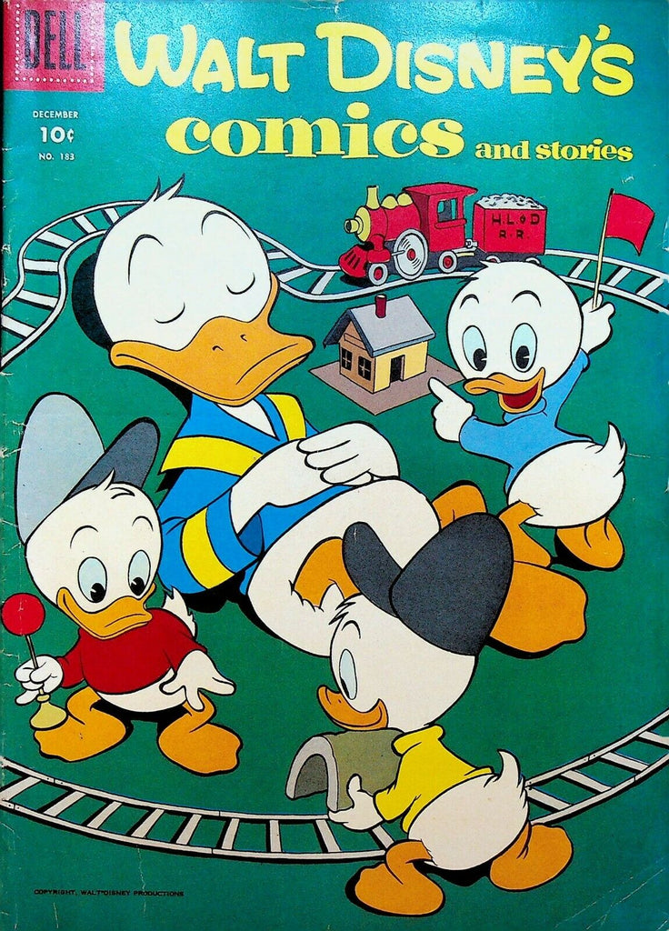 Walt Disney's Comics & Stories 183 Dell Comics 1955 Model Railroad