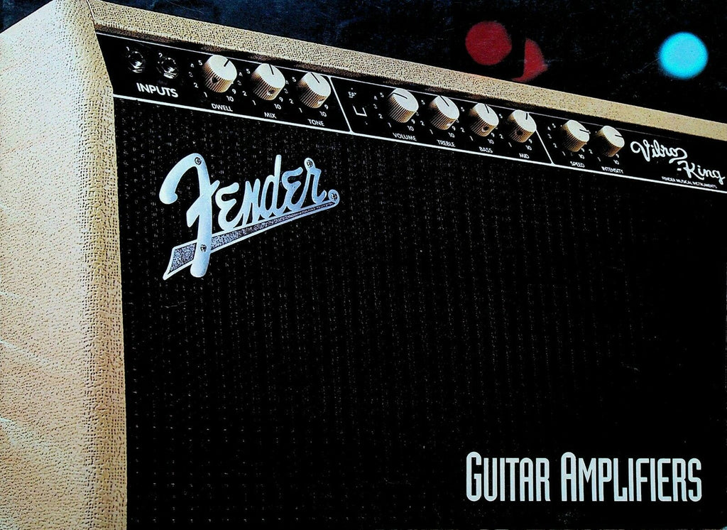Fender Guitar Amplifiers Catalog 1993 Champ Tweed Reissue Performer Pro Tube