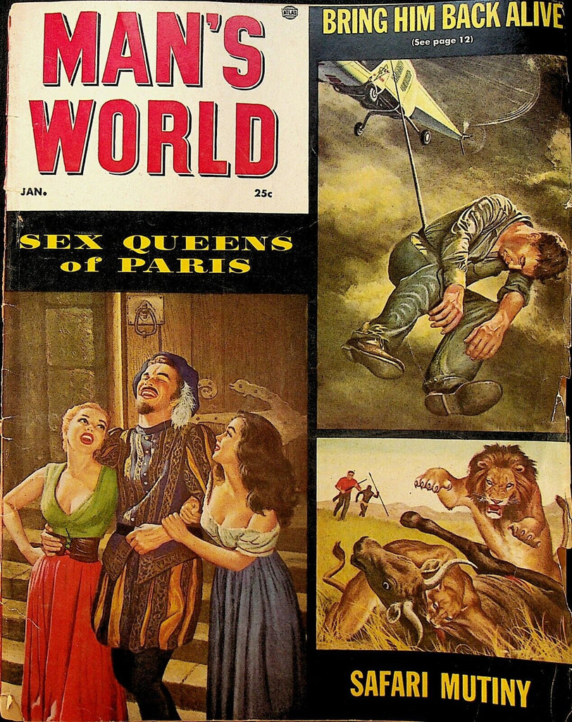 Man's World Magazine January 1956 Atlas Martin Goodman Captain John Heller