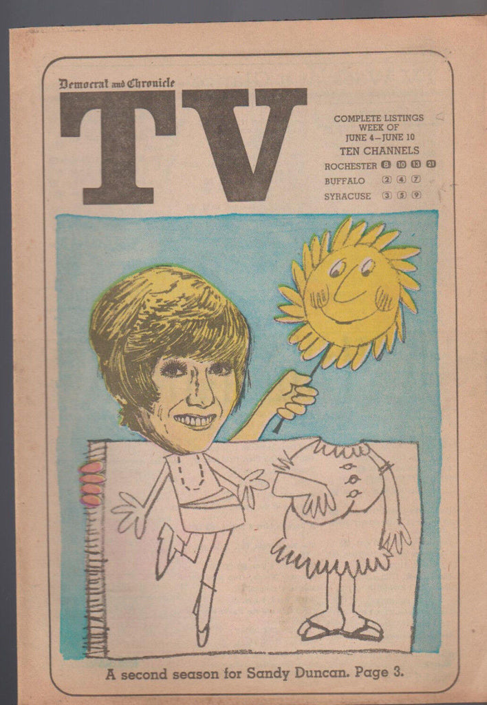 Democrat & Chronicle TV Tab June 4 1972 Sandy Duncan