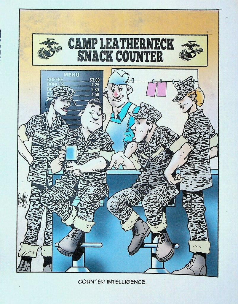 Leatherneck Original Comic Art Don Lomax 1990s Marines Counter Intelligence