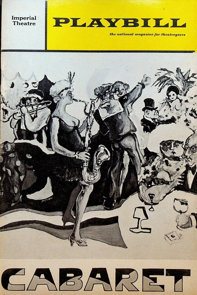 Cabaret Playbill January 1968 Bert Convy Jill Haworth Jack Gilford Martin Ross