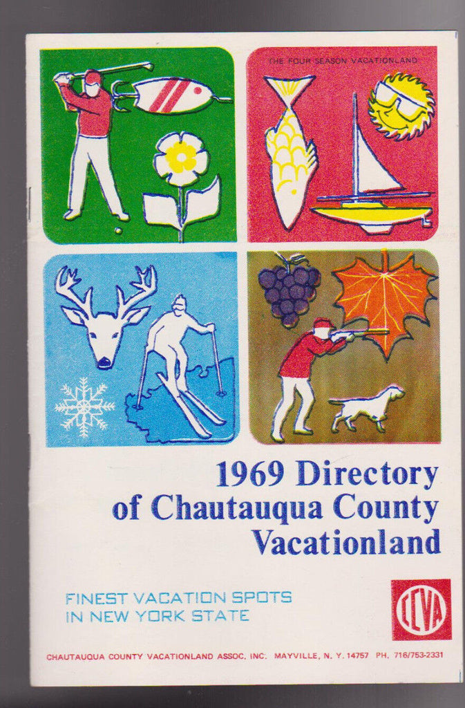 Directory of Chautauqua County Vacationland Booklet NY 1969