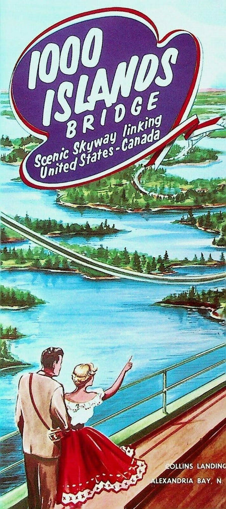 1000 Islands Bridge Brochure Scenic Skyway Linking United States & Canada