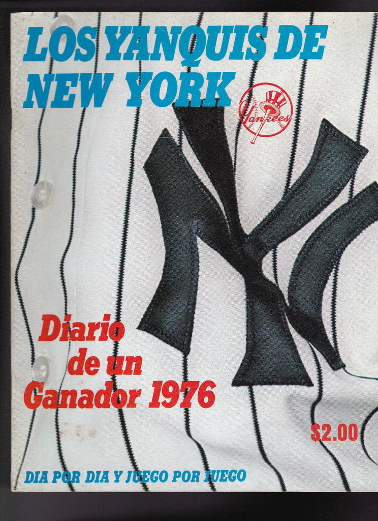 New York Yankees 1976 Diario de un Ganador 1976 Yanquis Magazine Thurman Munson