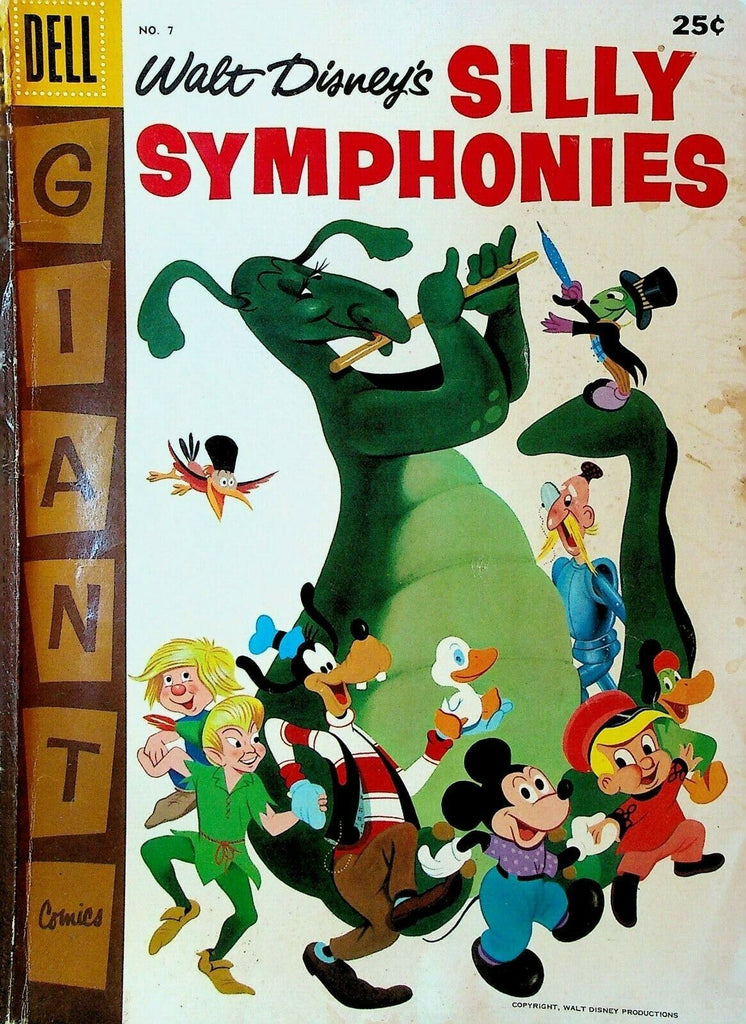 Walt Disney's Silly Symphonies Dell Giant 7 1957 Mickey Mouse Peter Pan