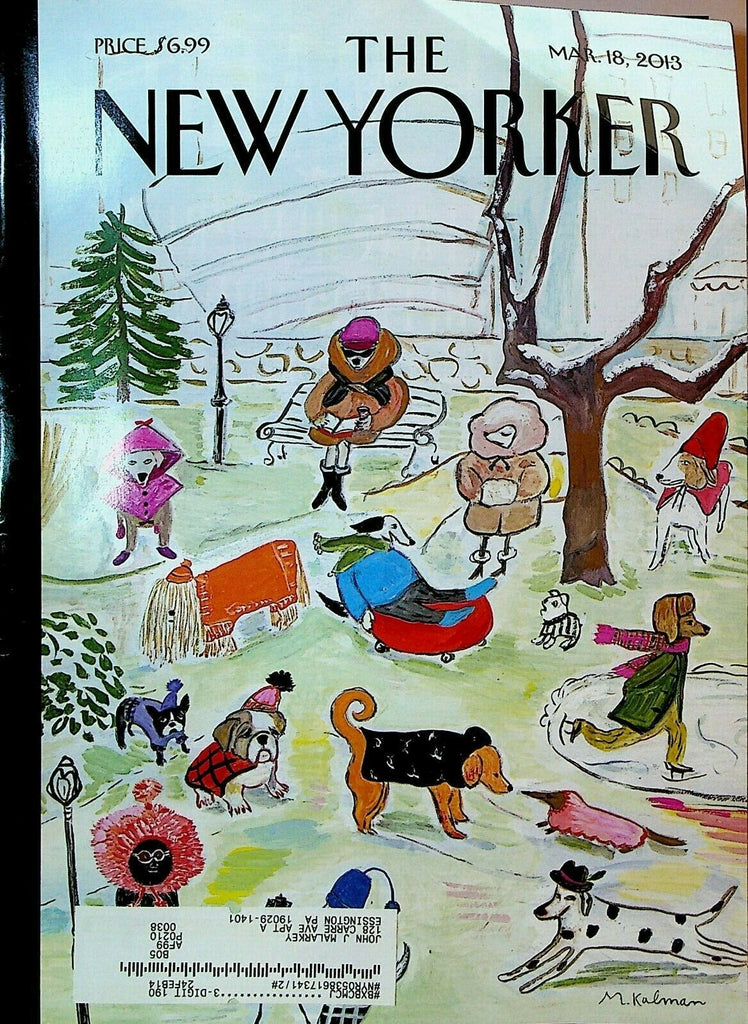 New Yorker Magazine March 18 2013 Teenage Transgender Surgery Guantanamo