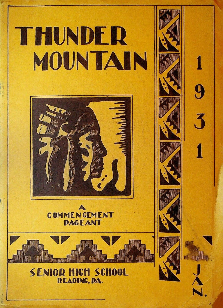 Thunder Mountain Commencement Pageant 1931 Reading Pa Senior High School Program