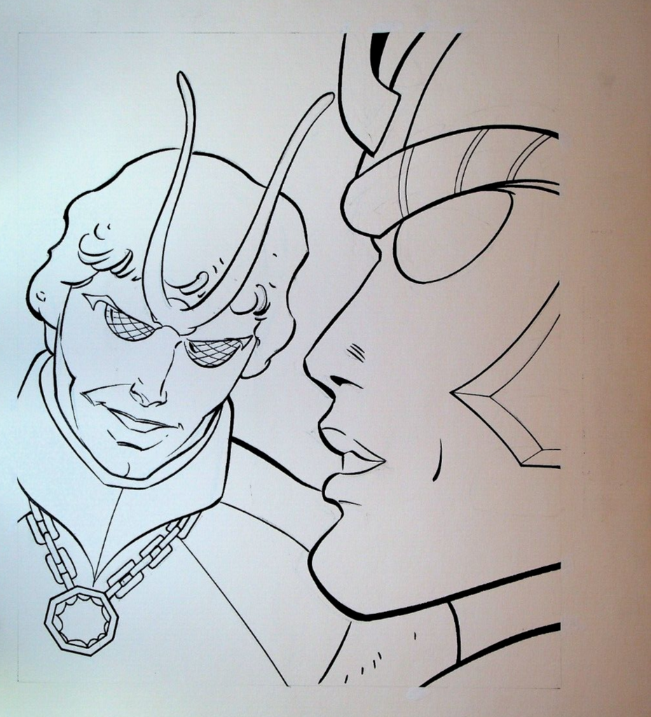 Sectaurs Secret of the Dark Domain Coloring Book Original Art p 47 Ernie Colon