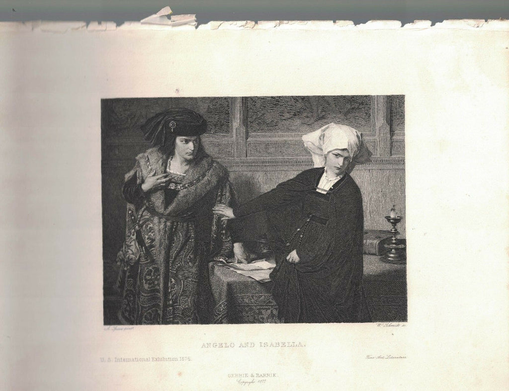1877 Angelo and Isabella print- Schmidt engraver