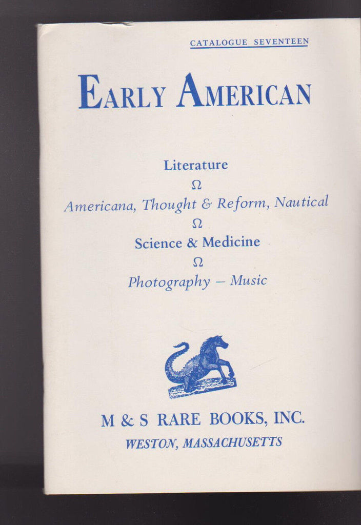 M&S Rare Books Catalog 17 Early American Literature
