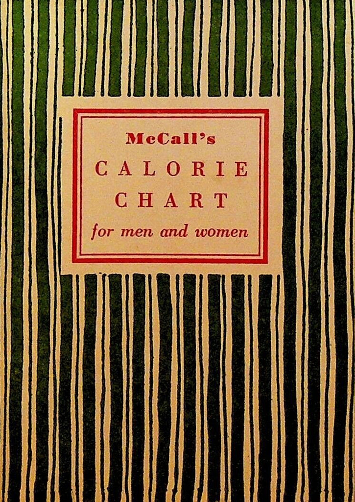 McCall's Calorie Chart for Men and Women Booklet 1954