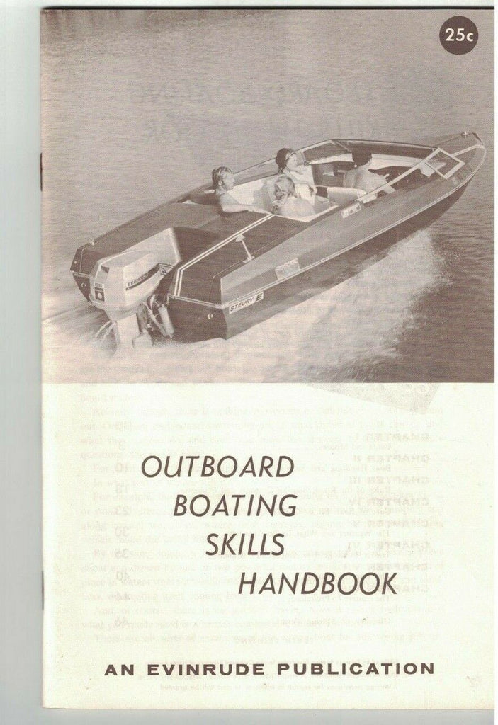 Outboard Boating Skills Handbook An Evinrude Publication 1961 10th Print