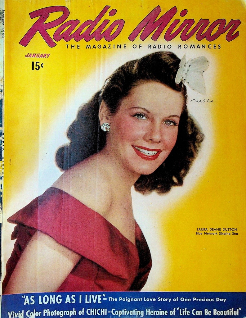 Radio Mirror Magazine January 1943 Laura Deane Dutton Chichi Kate Smith