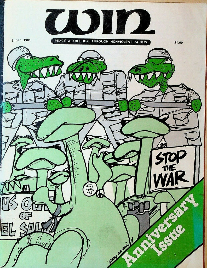 Win Magazine June 1 1981 Peg Averill Wounded Knee Gay Liberation Seabrook