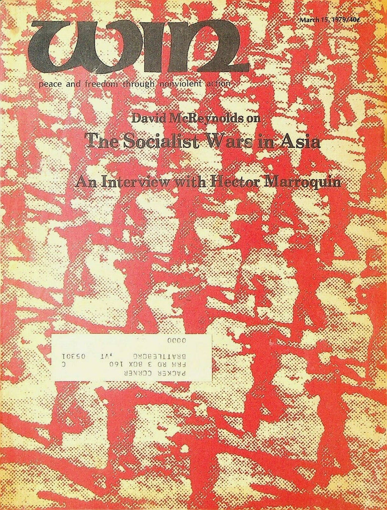 Win Magazine March 15 1979 Hector Marroquin China Vietnam
