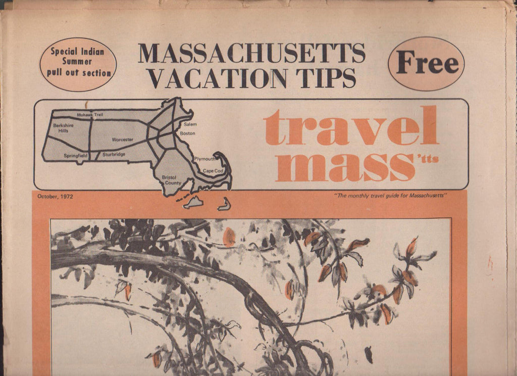Massachusetts Vacation Tips Travel Mass Newspaper October 1972
