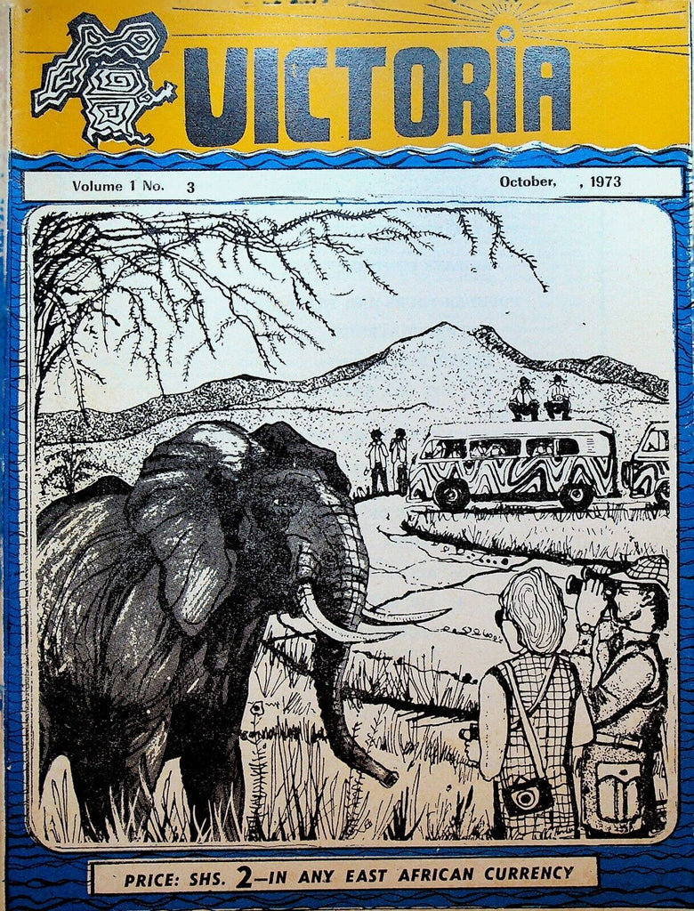 Victoria Magazine October 1973 East Africa Elephant Uganda