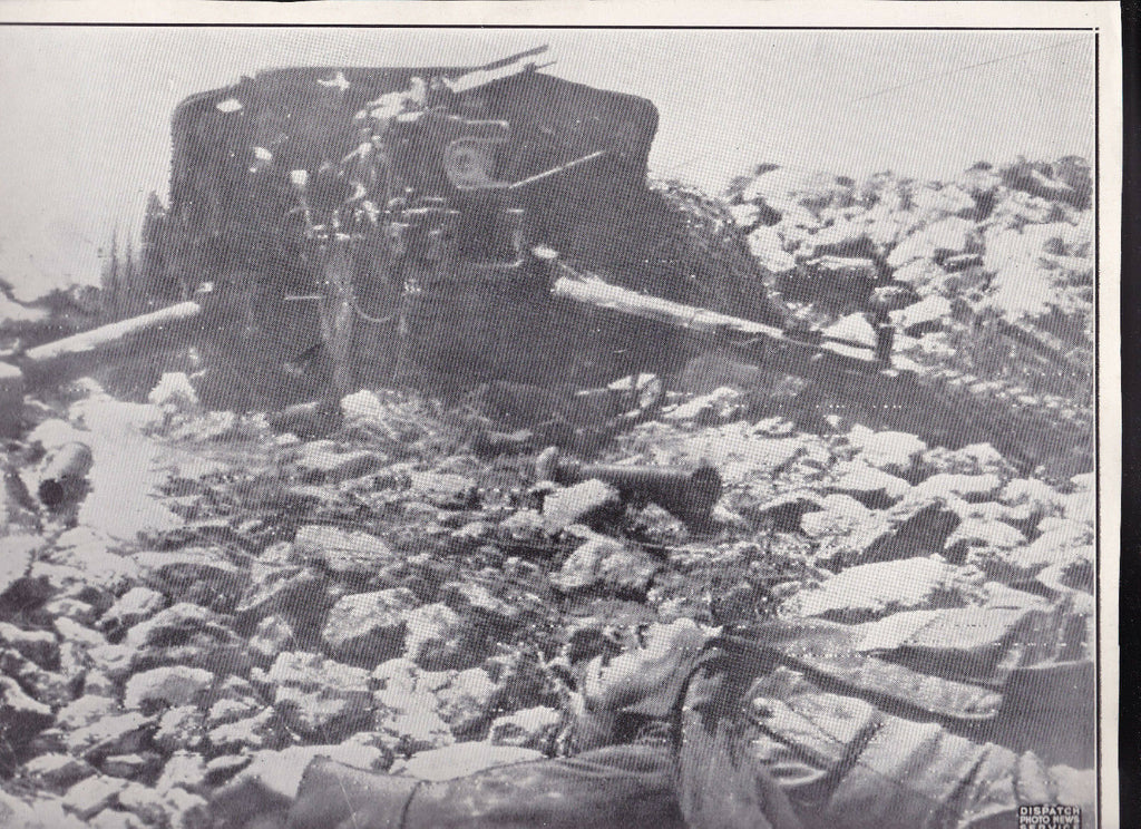 Dead German Soldiers in Tunisia WWII Dispatch Photo News Service