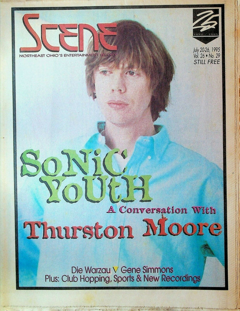 Cleveland Scene Magazine July 20 1995 Gene Simmons Sonic Youth Russ Meyer