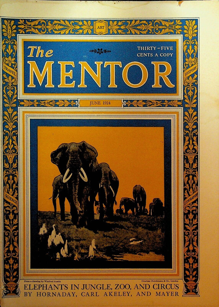 Mentor Magazine June 1924 The Elephant Wild Animals