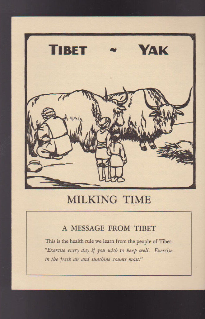 Milking Time Dairyman's League Co-Op 1950s Booklet Tibet Yak