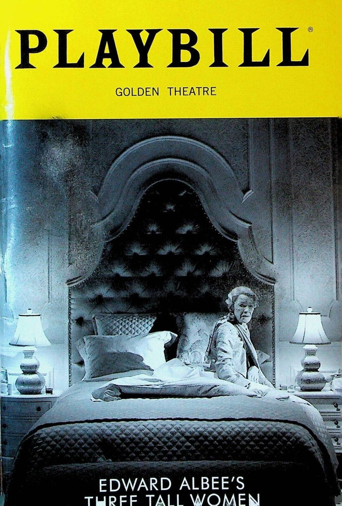 Edward Albee's Three Tall Women Playbill May 2018 Laurie Metcalf Glenda Jackson