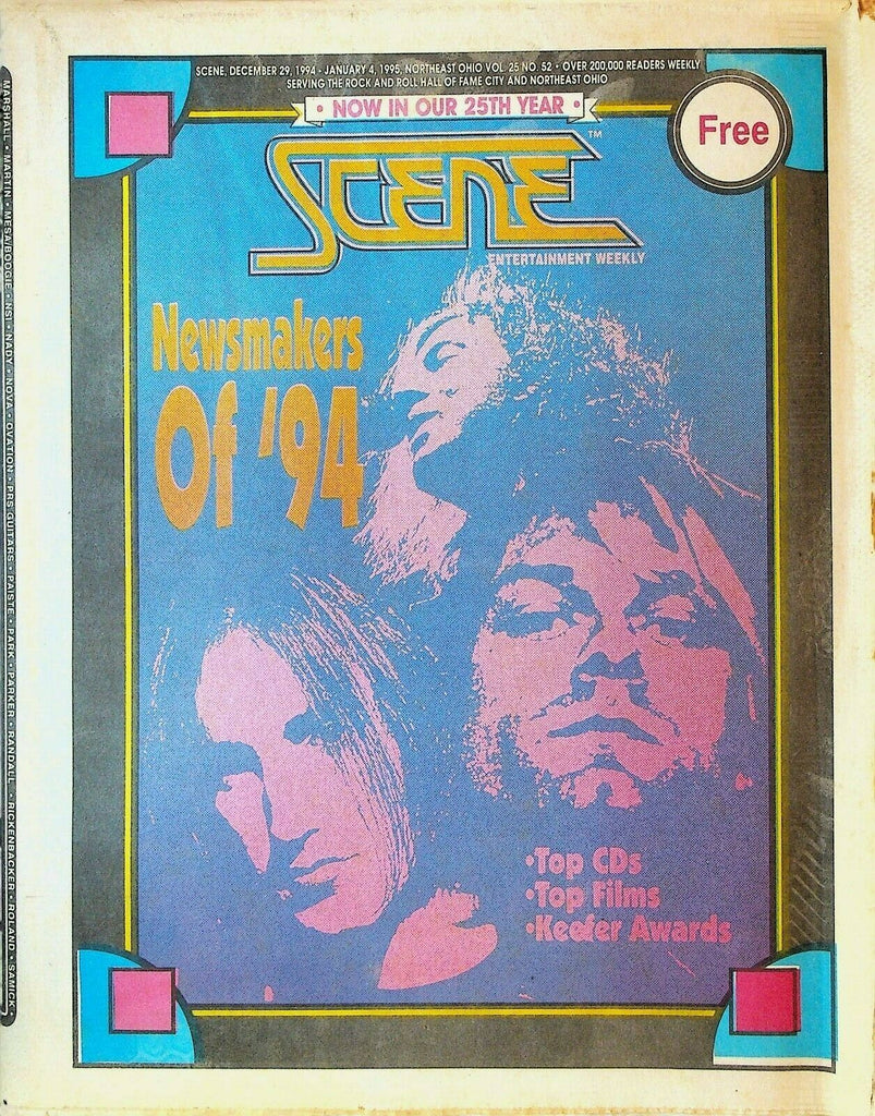Cleveland Scene Magazine December 29 1994 Nirvana Kurt Cobain Joe Lovano