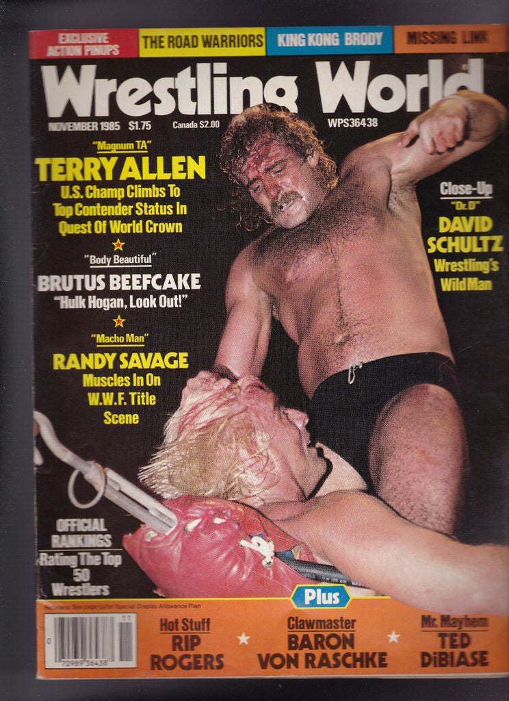 Wrestling World Magazine Randy Savage Brutus Beefcake  November 1985