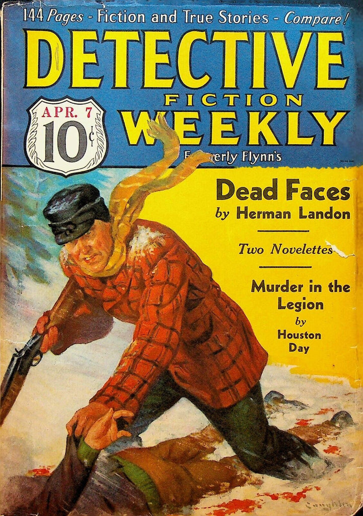 Detective Fiction Weekly Pulp April 7 1934 Max Brand Herman Landon Houston Day